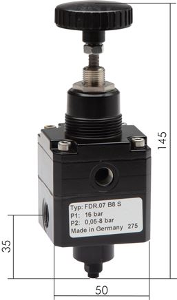 Exemplary representation: High-performance precision pressure regulator, highly efficient