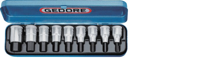 Exemplary representation: Screwdriver bit set for hexagon socket screws